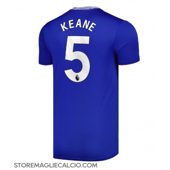 Everton Michael Keane #5 Maglia Gara Casa Repliche 2024-25 Maniche Corte